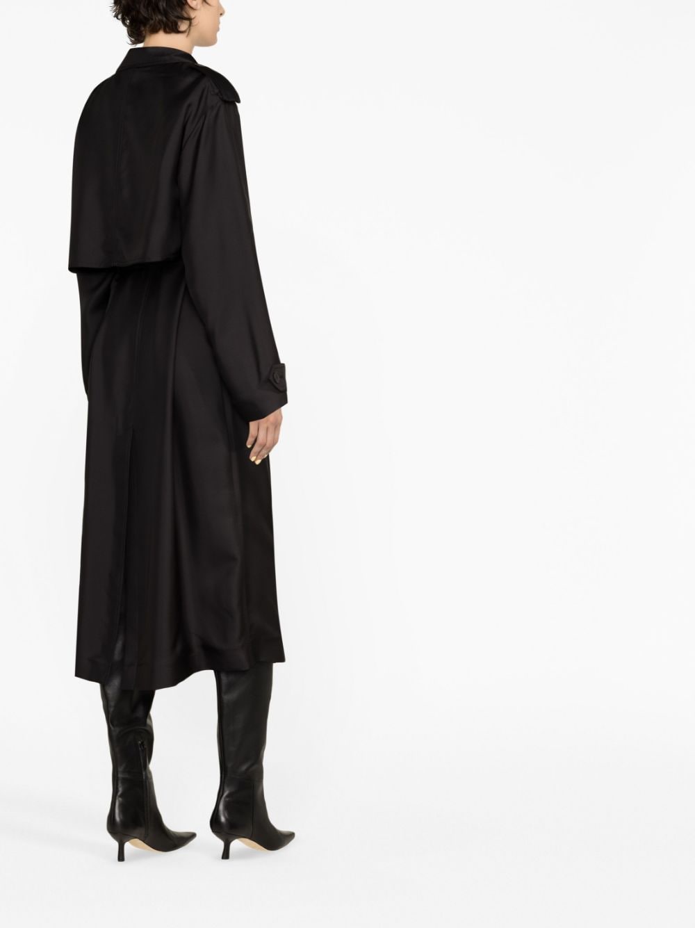 Saint Laurent Silk double-breasted Trench Coat - Farfetch