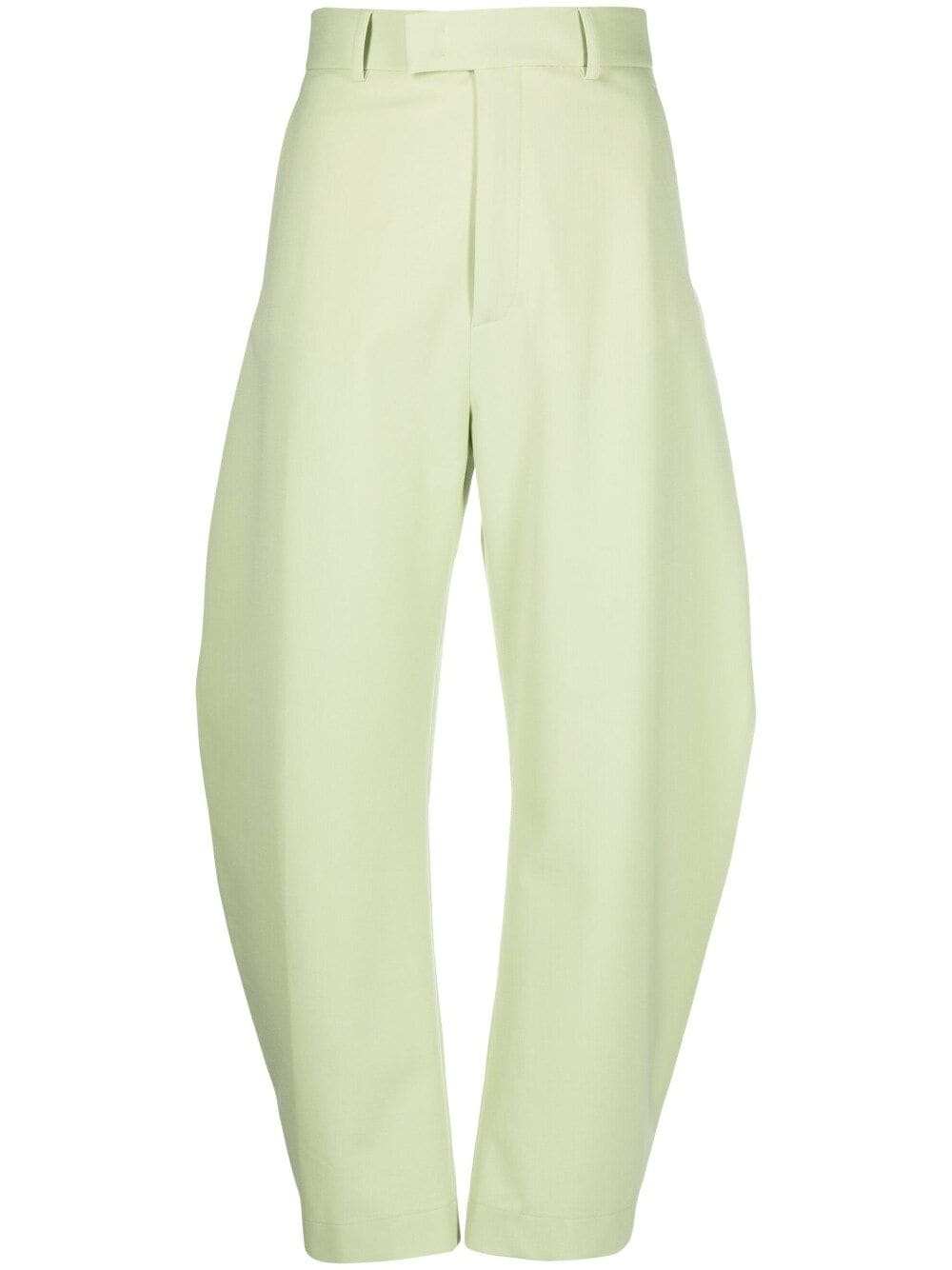 Shop Ssheena High-waisted Tapered Trousers In Green