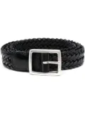Dell'oglio woven leather belt - Black