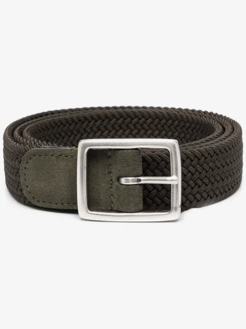 Dell'oglio Mastic elasticated suede belt