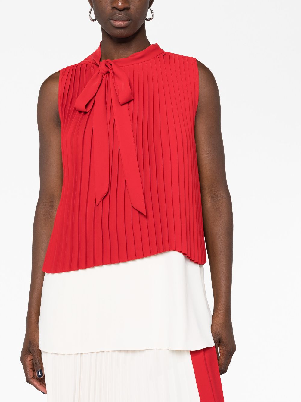 MM6 Maison Margiela pleated sleeveless blouse Women