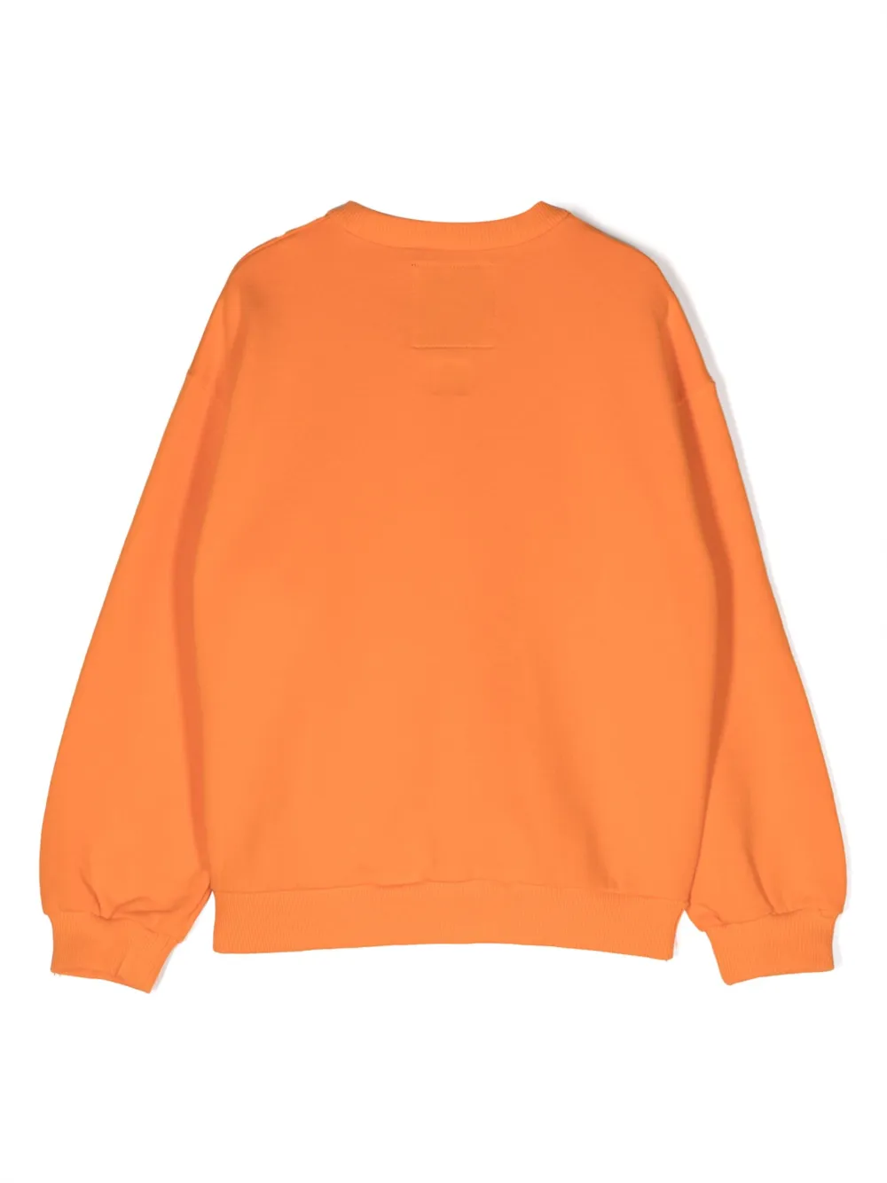MYAR KIDS graphic-print cotton sweatshirt - Oranje