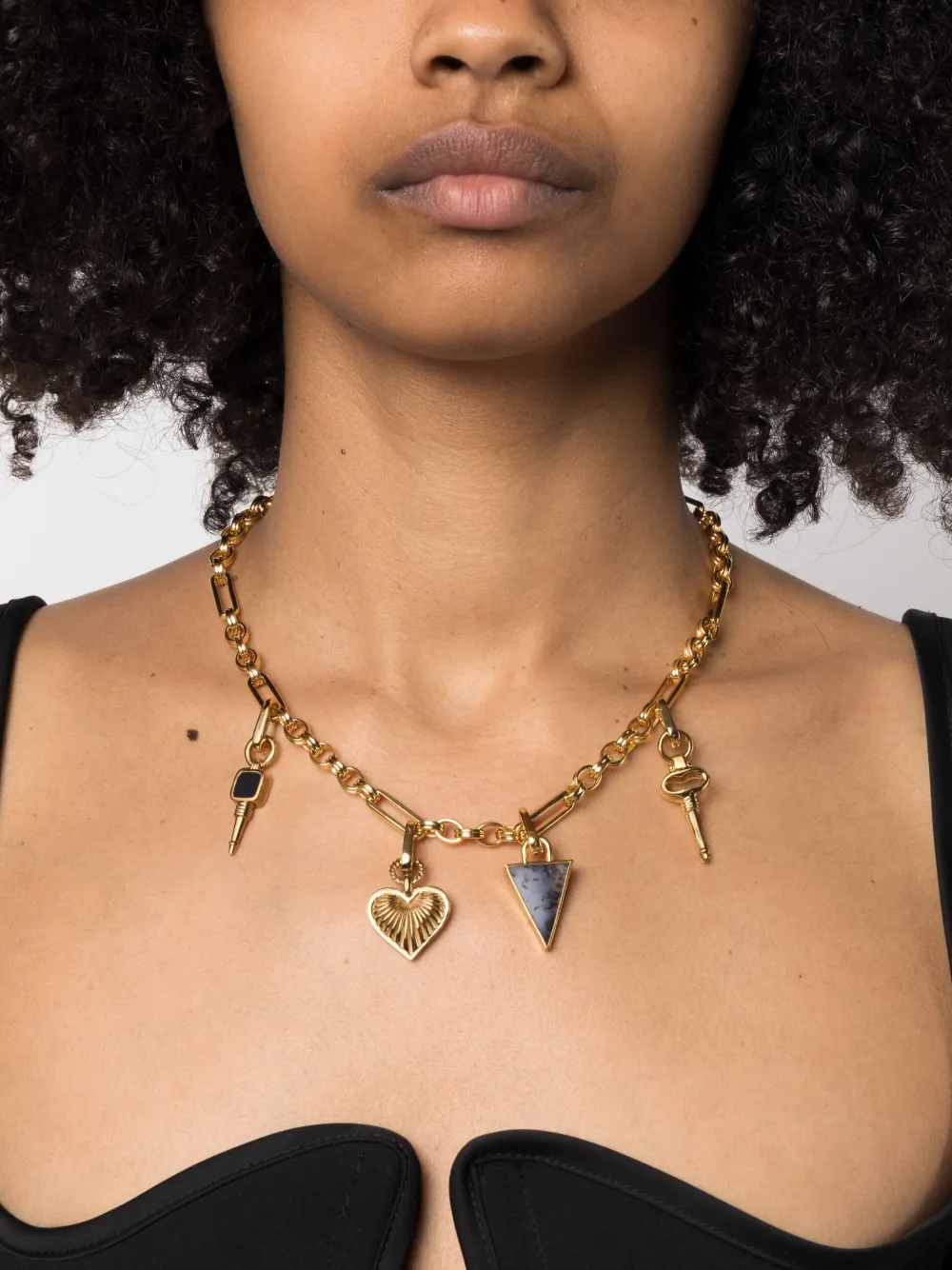 Shop Missoma Gold Charm Chained Necklace