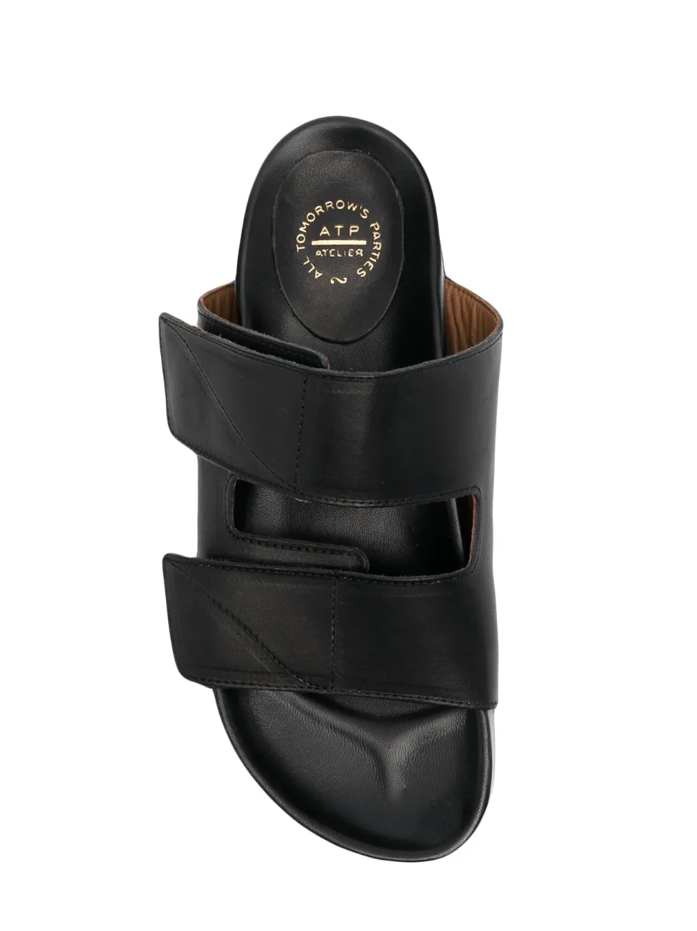 Atp Atelier Touch-strap Sandals In Schwarz