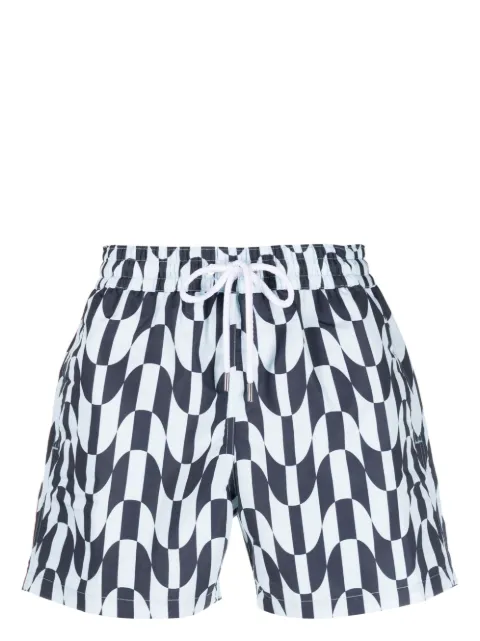 Frescobol Carioca shorts de playa con estampado abstracto