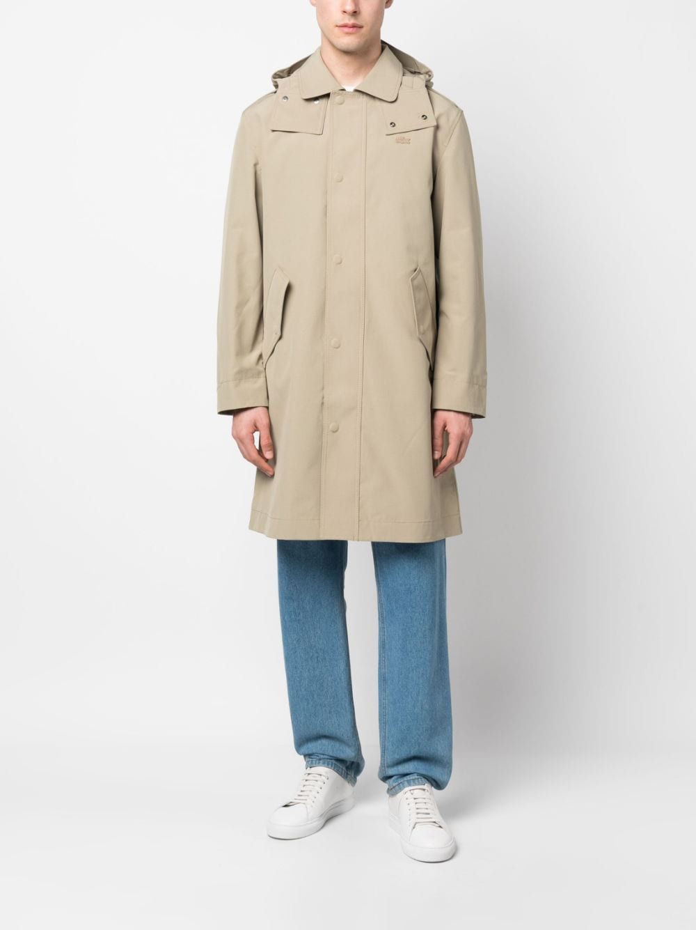 Lacoste Parka met capuchon - Beige