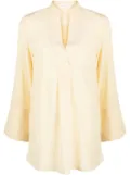 By Malene Birger silk bell-sleeves blouse - Yellow