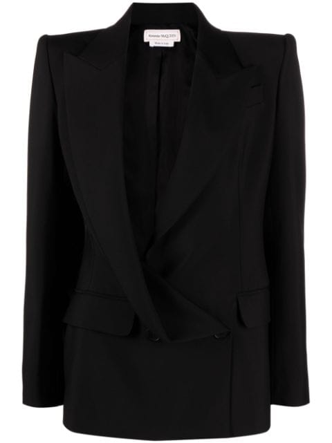 Alexander McQueen - asymmetric double-breasted blazer