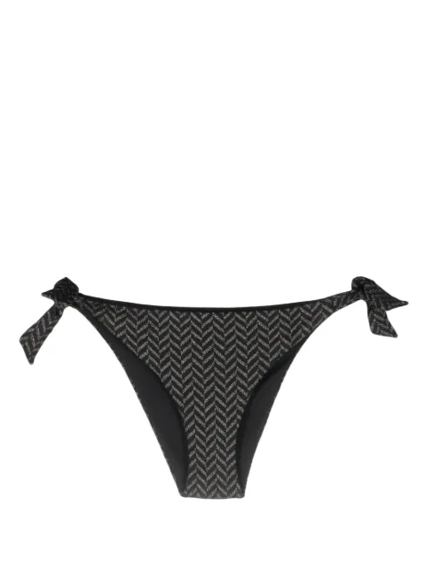 TWINSET herringbone-pattern bikini bottoms