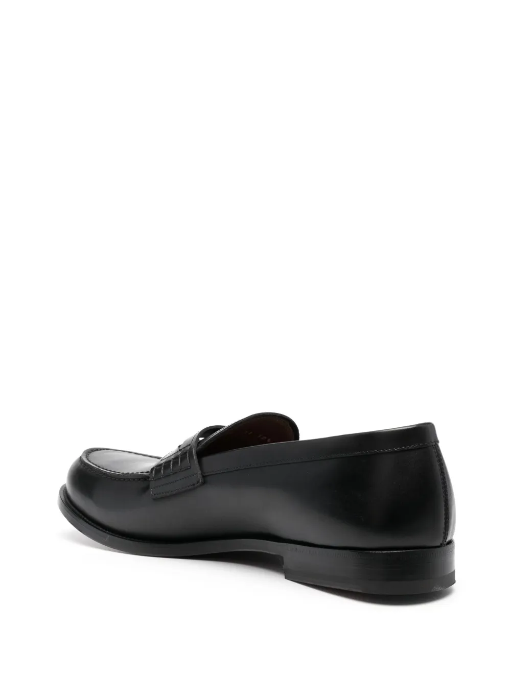  Fratelli Rossetti Penny Leather Loafers - Black 