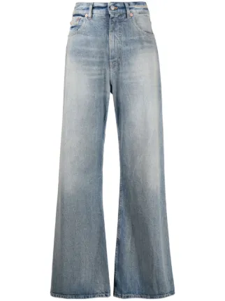 MM6 Maison Margiela Flared mid rise Washed Jeans Farfetch