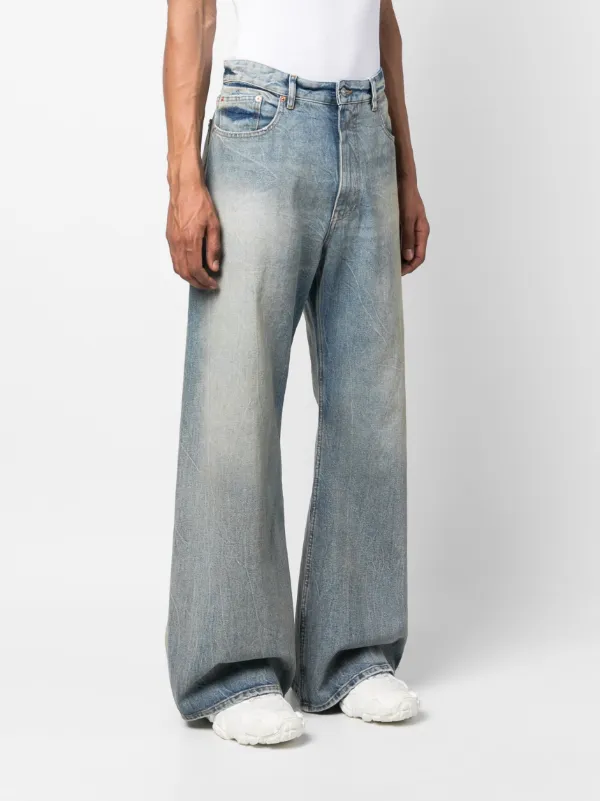 MM6 Maison Margiela ワイドジーンズ | ブラウン | FARFETCH JP