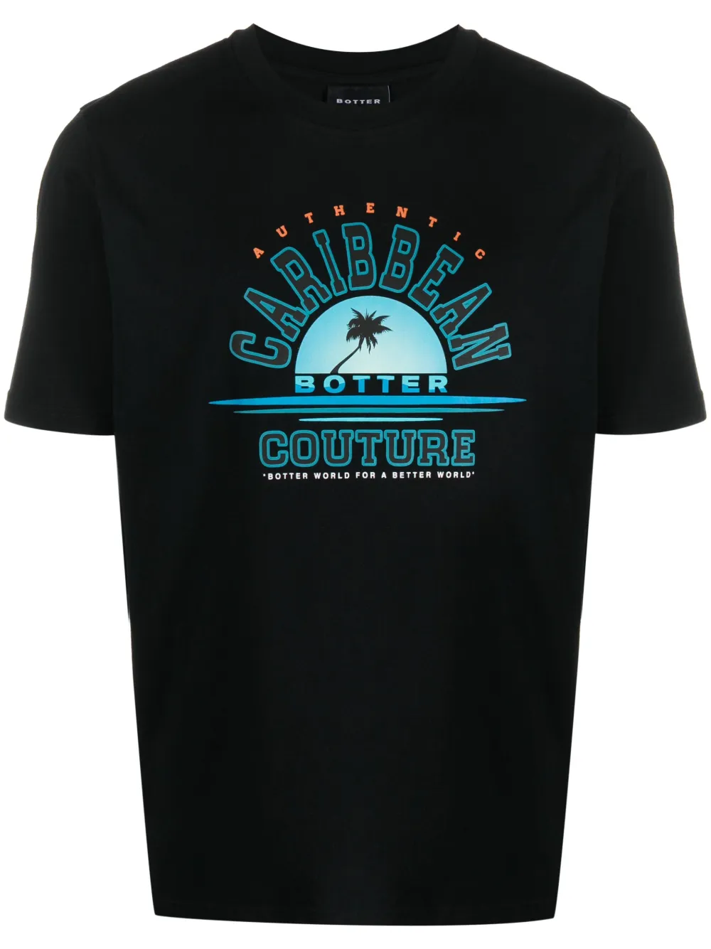 Graphic-print Short-sleeve T-shirt In Black College