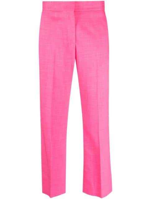 MSGM high-waist cropped trousers