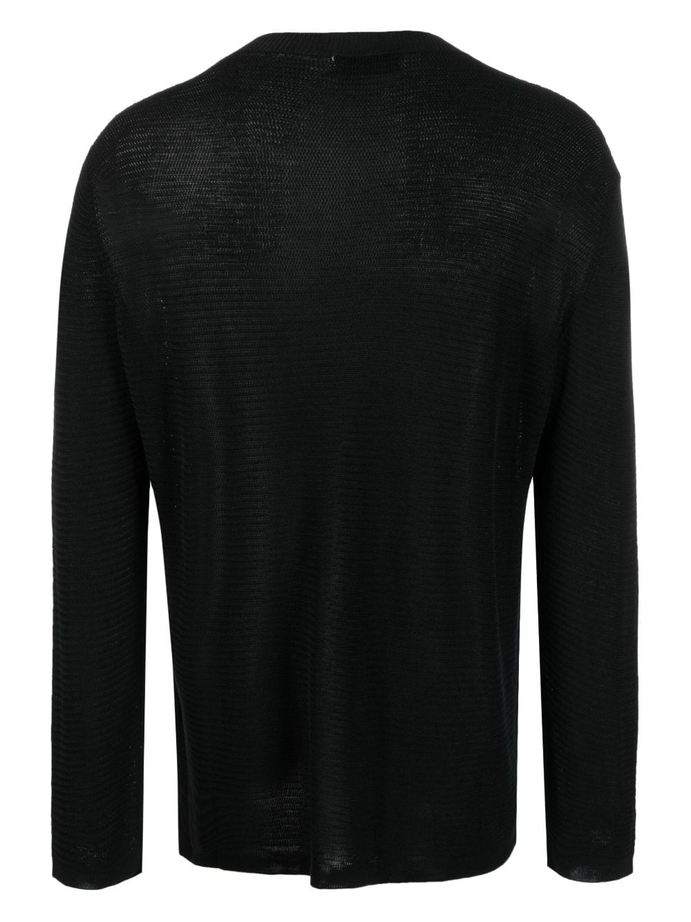 Shop Laneus Long-sleeve Knit Sweater In Schwarz