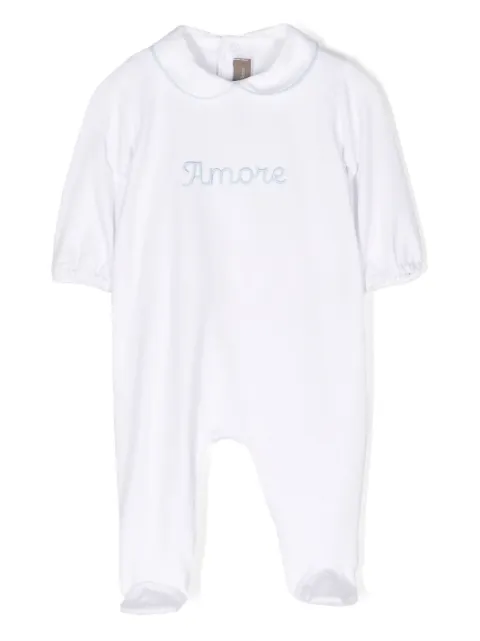 Little Bear slogan-embroidered body