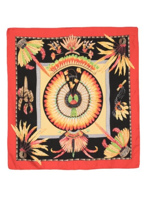 Hermès - 1990s pre-owned Brazil silk scarf