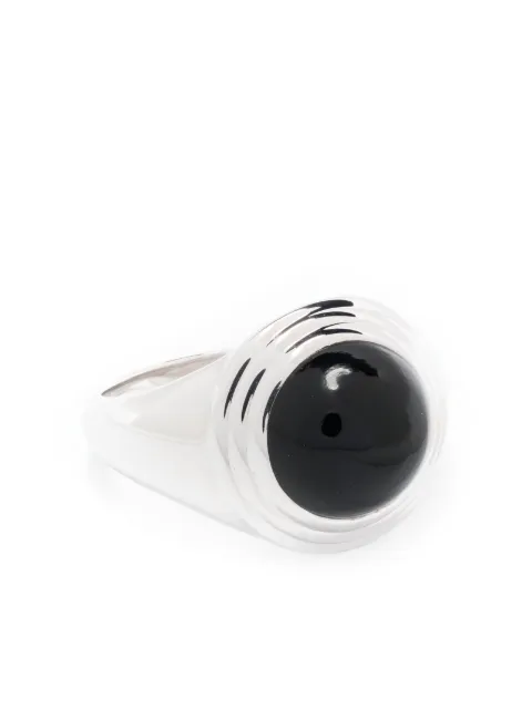 Missoma Sphere ridge onyx ring