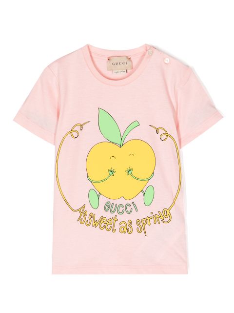 'As sweet as Spring' logo-detail T-shirt