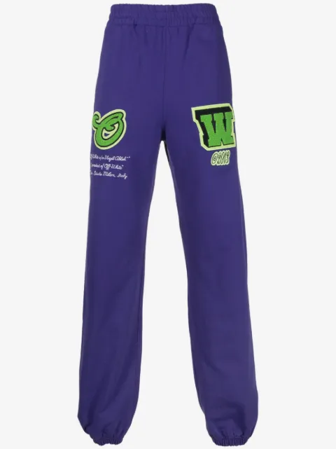 Off-White logo-patch track pants