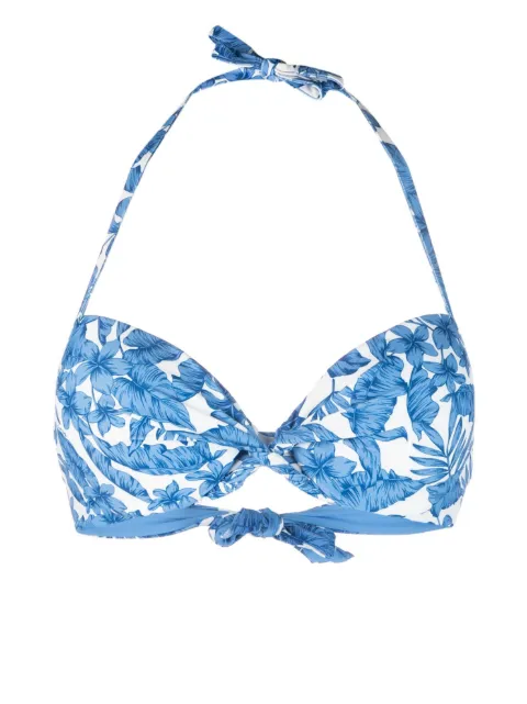 TWINSET St. Palm twist-detail bikini top