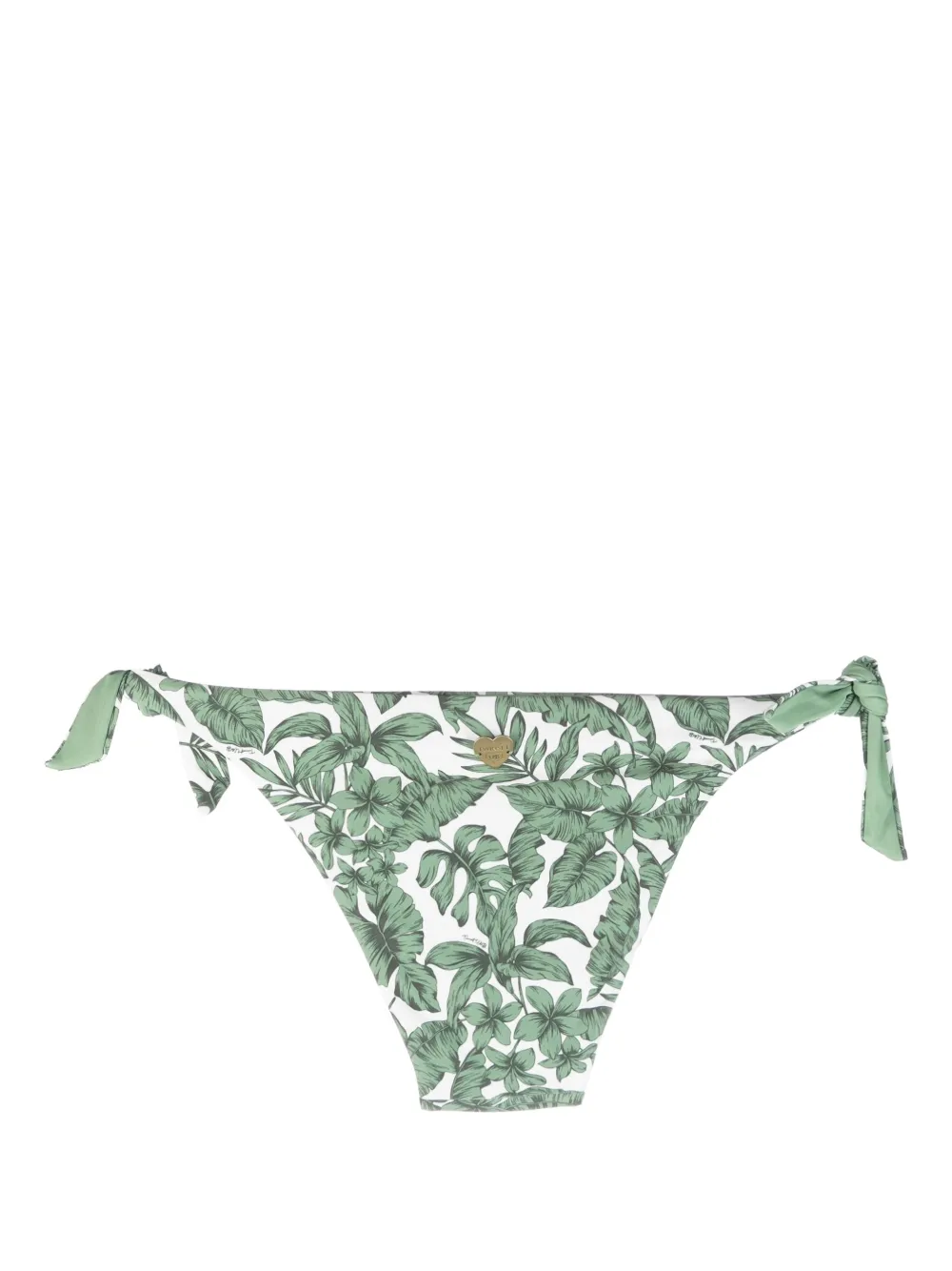 TWINSET Bikinislip met bladerprint - Groen