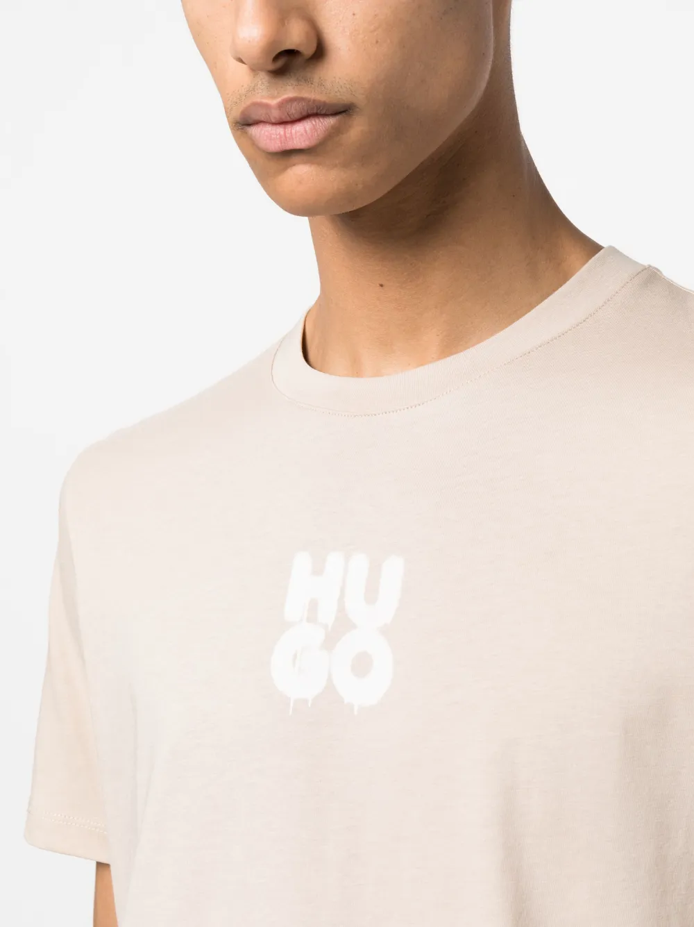 HUGO logoprint Cotton Tshirt Farfetch