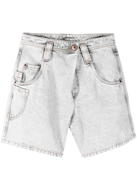 Brunello Cucinelli multiple-pocket denim shorts Women