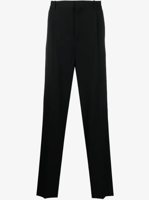Botter straight-leg pleated wool trousers