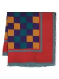 Saint Laurent Pre-Owned 1980s checkerboard-print silk scarf - Red