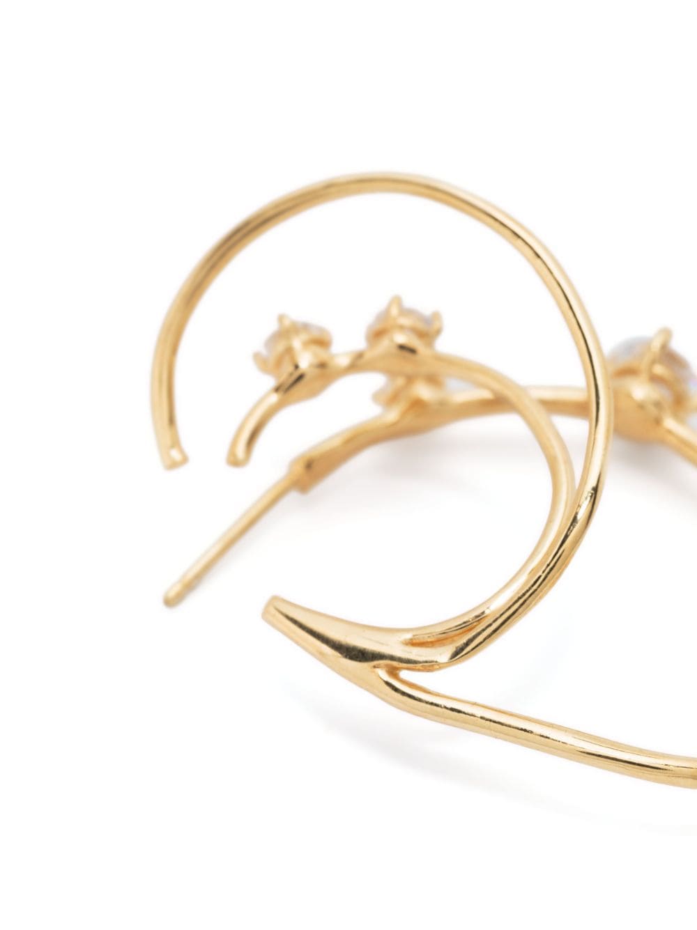 Shop Panconesi Constellation Crystal-embellished Earrings In Gold