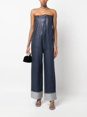 オーバーシルエット【alexanderwang】button up cargo jumpsuit Alexander Wang button-up Ripstop Cargo Jumpsuit | Black