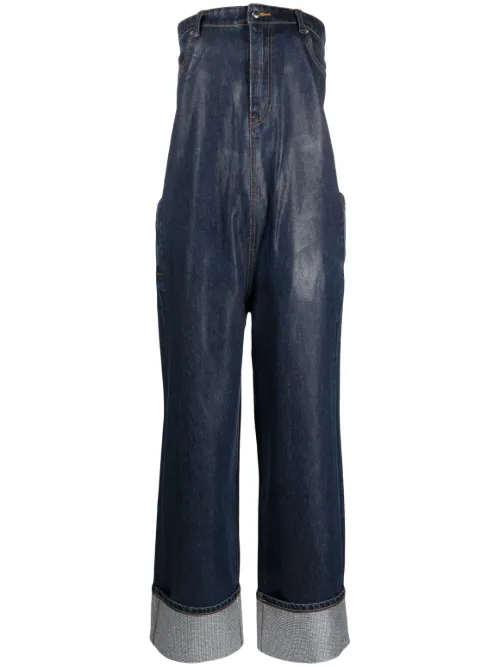 Combinaison en jean à design sans bretelles - Alexander Wang - Modalova