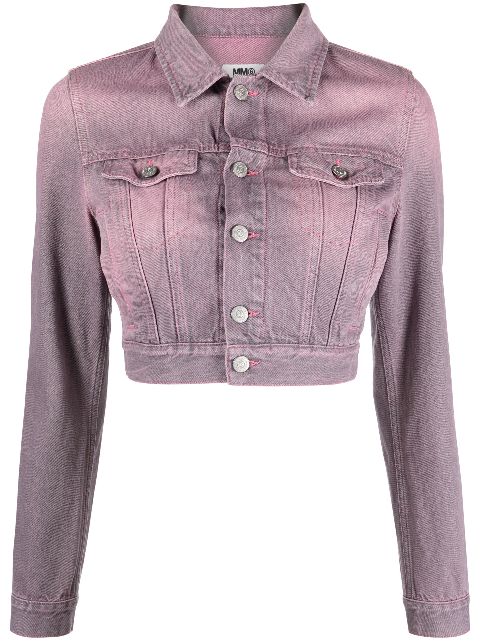 MM6 Maison Margiela cropped denim jacket Women