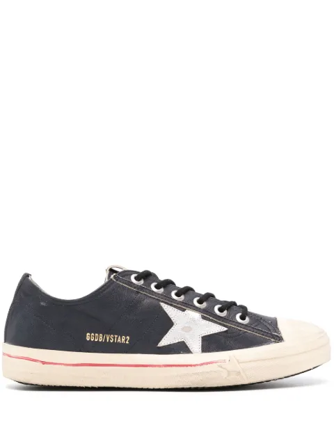 Golden Goose V-Star distressed-effect leather sneakers