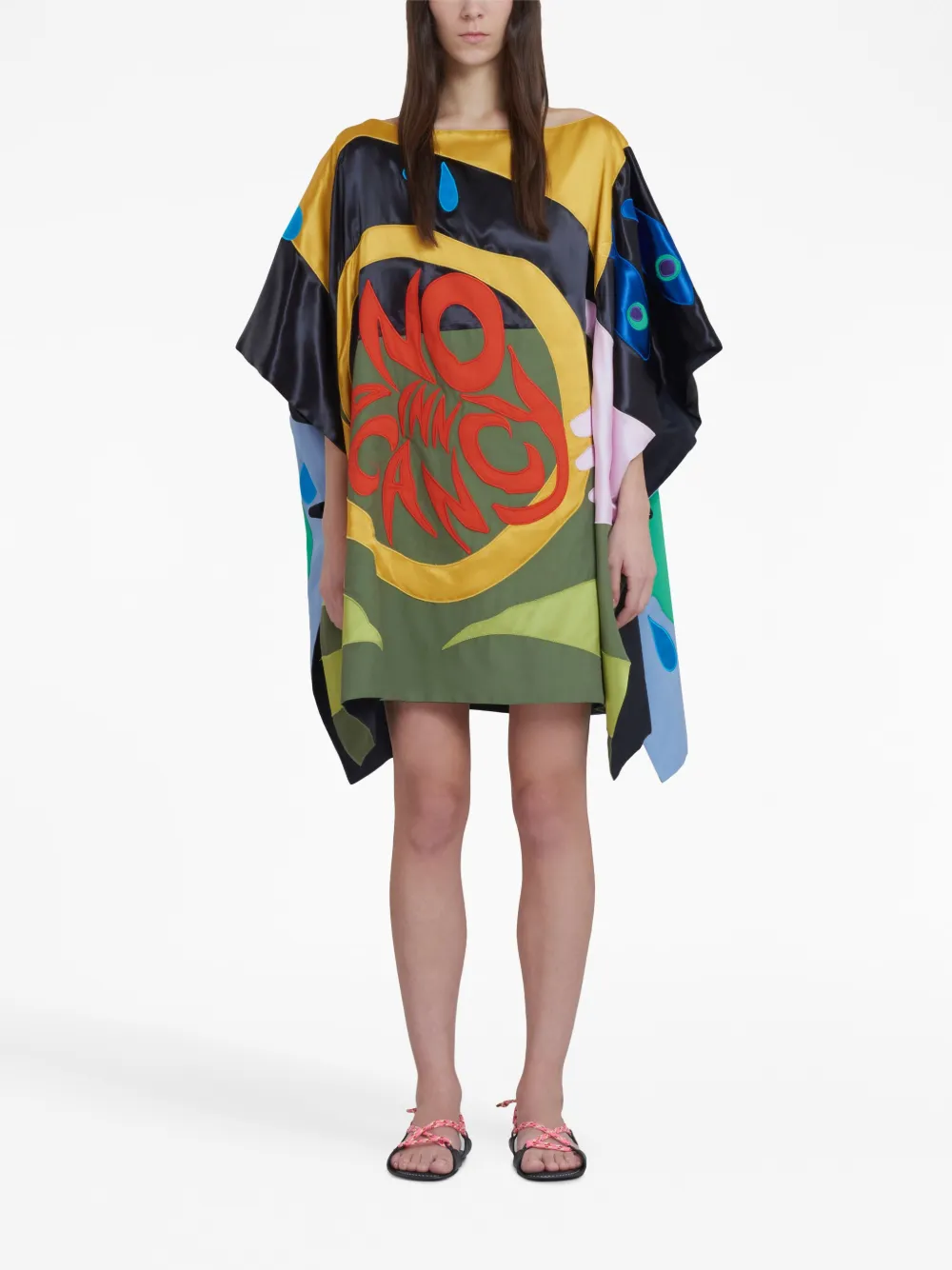 Marni Jurk met print - Blauw