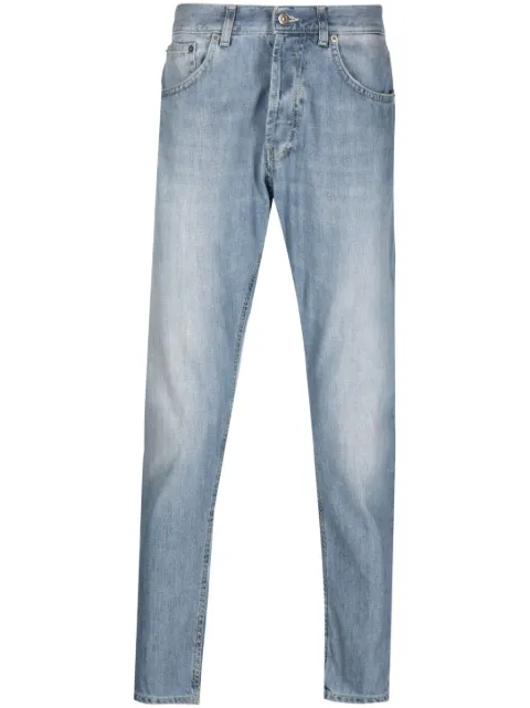DONDUP faded effect tapered jeans