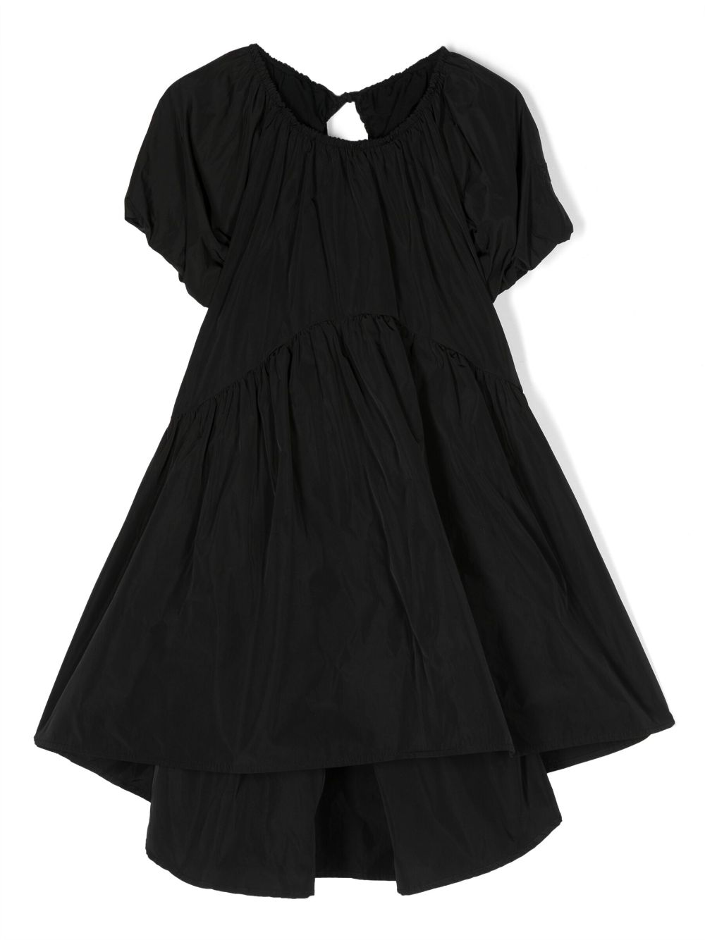 Pinko Kids' Voluminous Cut-out Dress In Black
