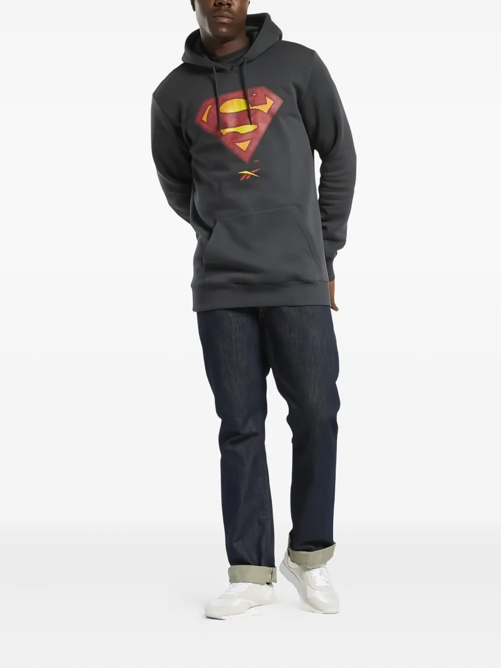 adidas superman-logo hoodie Zwart
