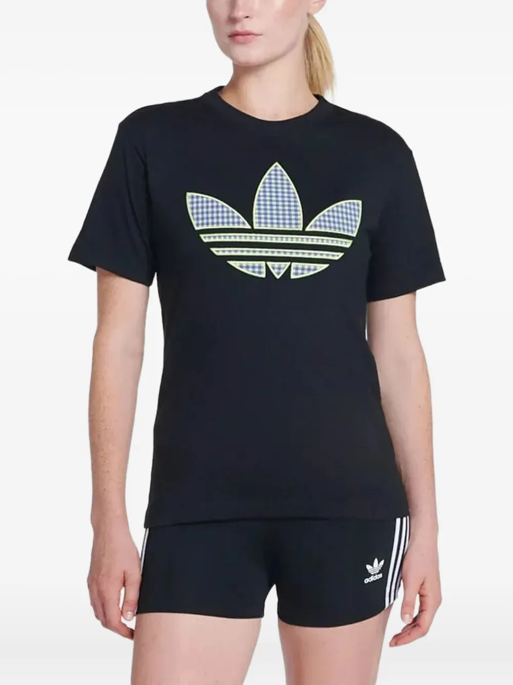 Adidas Originals Trefoil-appliqué T-shirt In Black