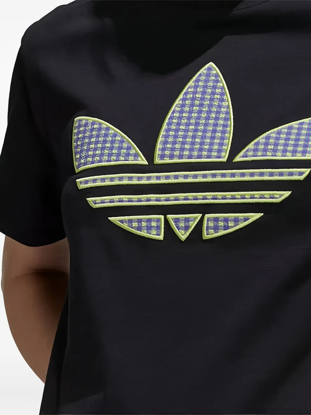 adidas Trefoil-appliqué T-shirt Zwart
