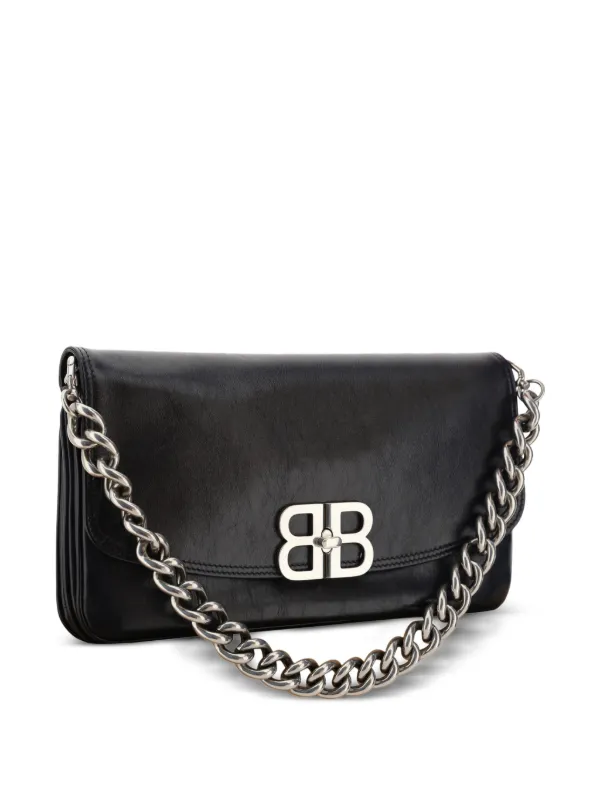 Balenciaga BB Soft ショルダーバッグ M | ブラック | FARFETCH JP
