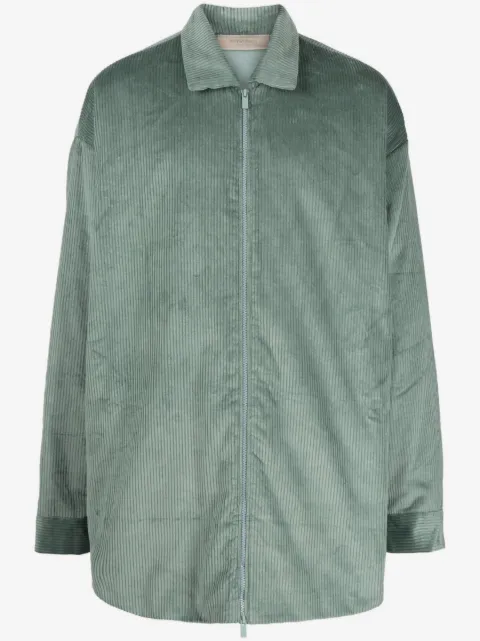 FEAR OF GOD ESSENTIALS corduroy zip-up shirt jacket