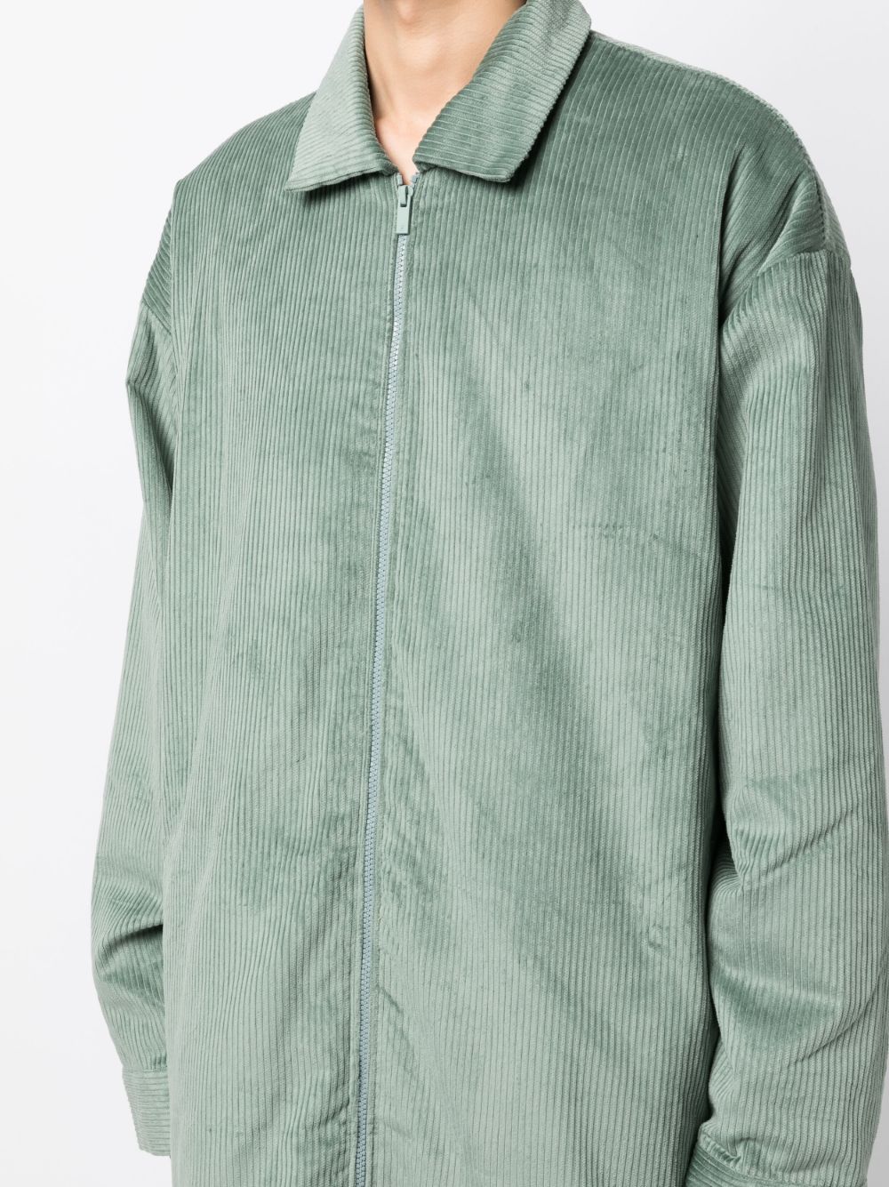 Cheap FEAR OF GOD ESSENTIALS corduroy zip-up shirt jacket Men