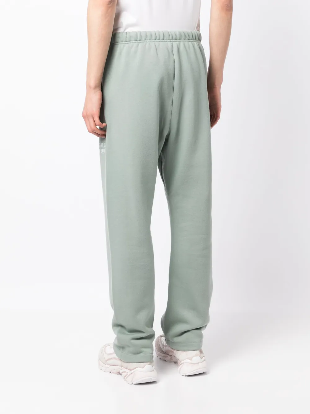Essentials Drawstring Corduroy Track Pants In Green