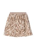 Zhoe & Tobiah tiger-print cotton skirt - Neutrals