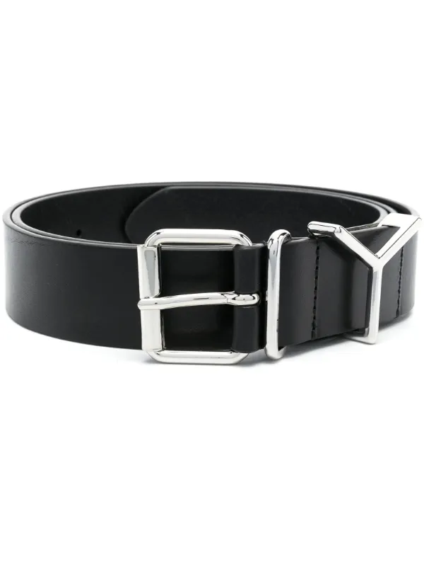 Y/Project logo-plaque Leather Belt - Farfetch