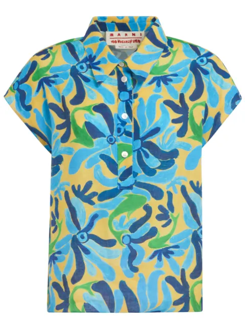 Marni abstract-print short-sleeve shirt