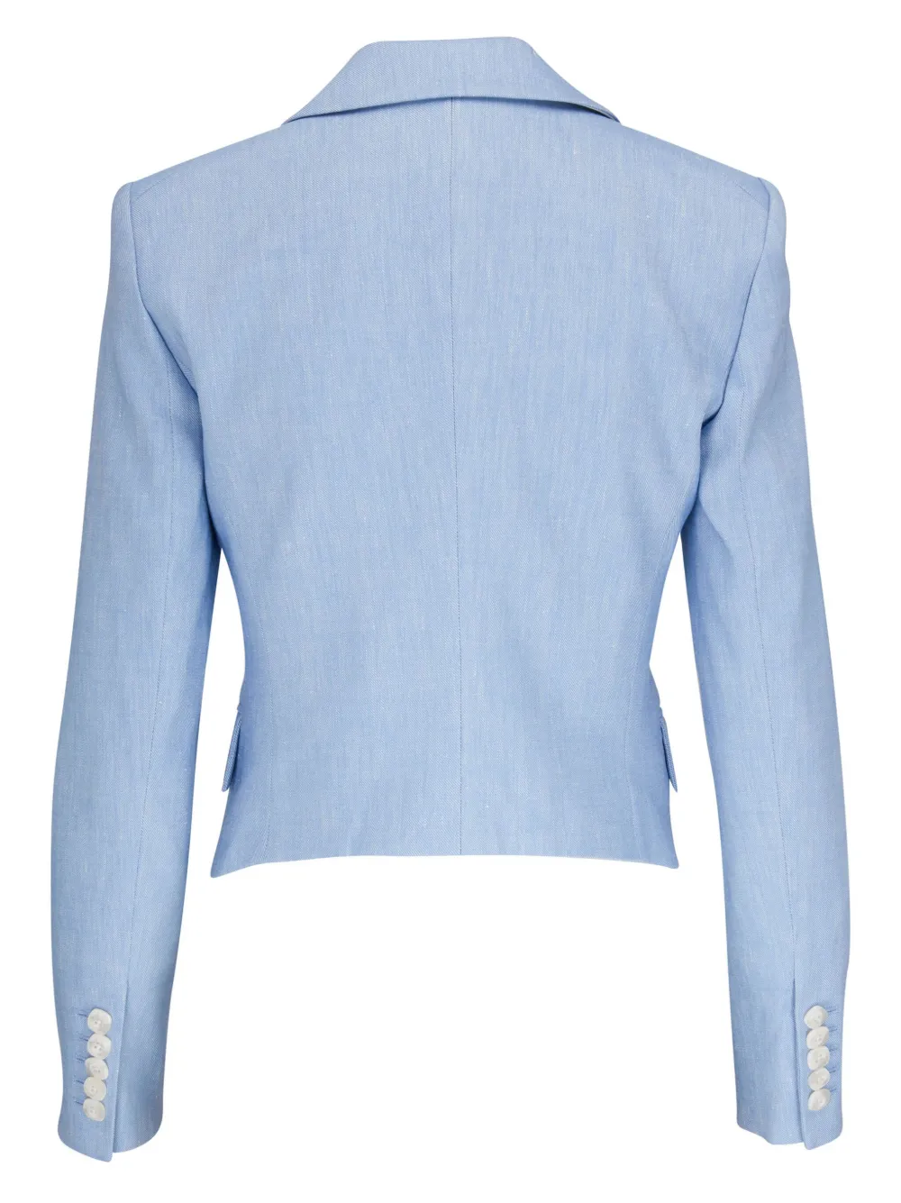 Veronica Beard single-breasted linen-blend blazer - Blauw