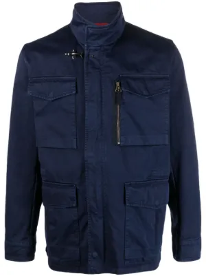 Fay Zipped Jacket | Blue | FARFETCH RO
